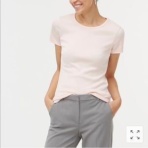 J Crew Fine Ribbed Cotton Tshirt